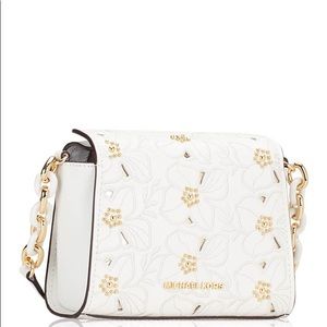 Michael Kors White Floral Crossbody